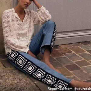 Frame crochet jeans